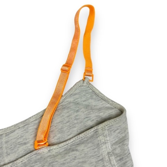 lululemon bra womens 4 hot pink gray strapy yoga sports bra - Picture 7 of 13